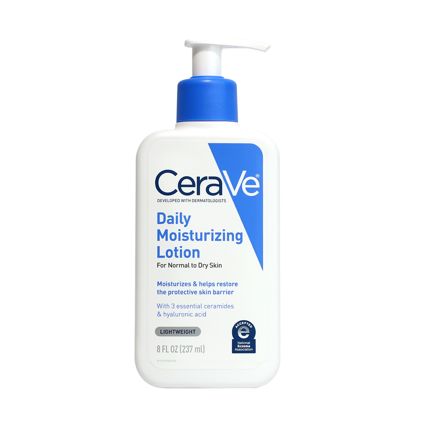 CeraVe Daily Moisturising Lotion for Normal to Dry Skin with 3 Essential Ceramides & Hyaluronic Acid 237ml