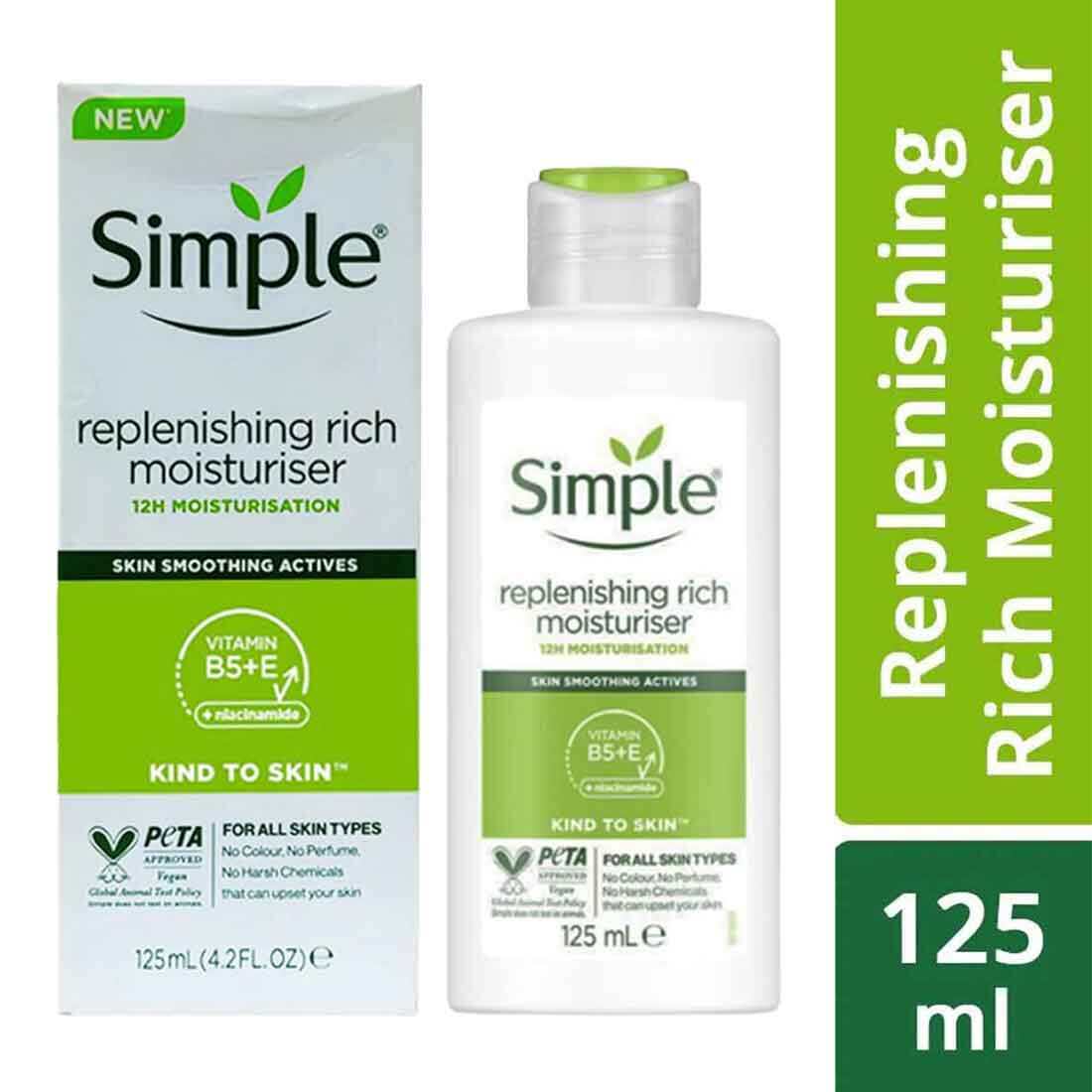 Simple Kind to Skin Replenishing Rich Moisturiser 125ml