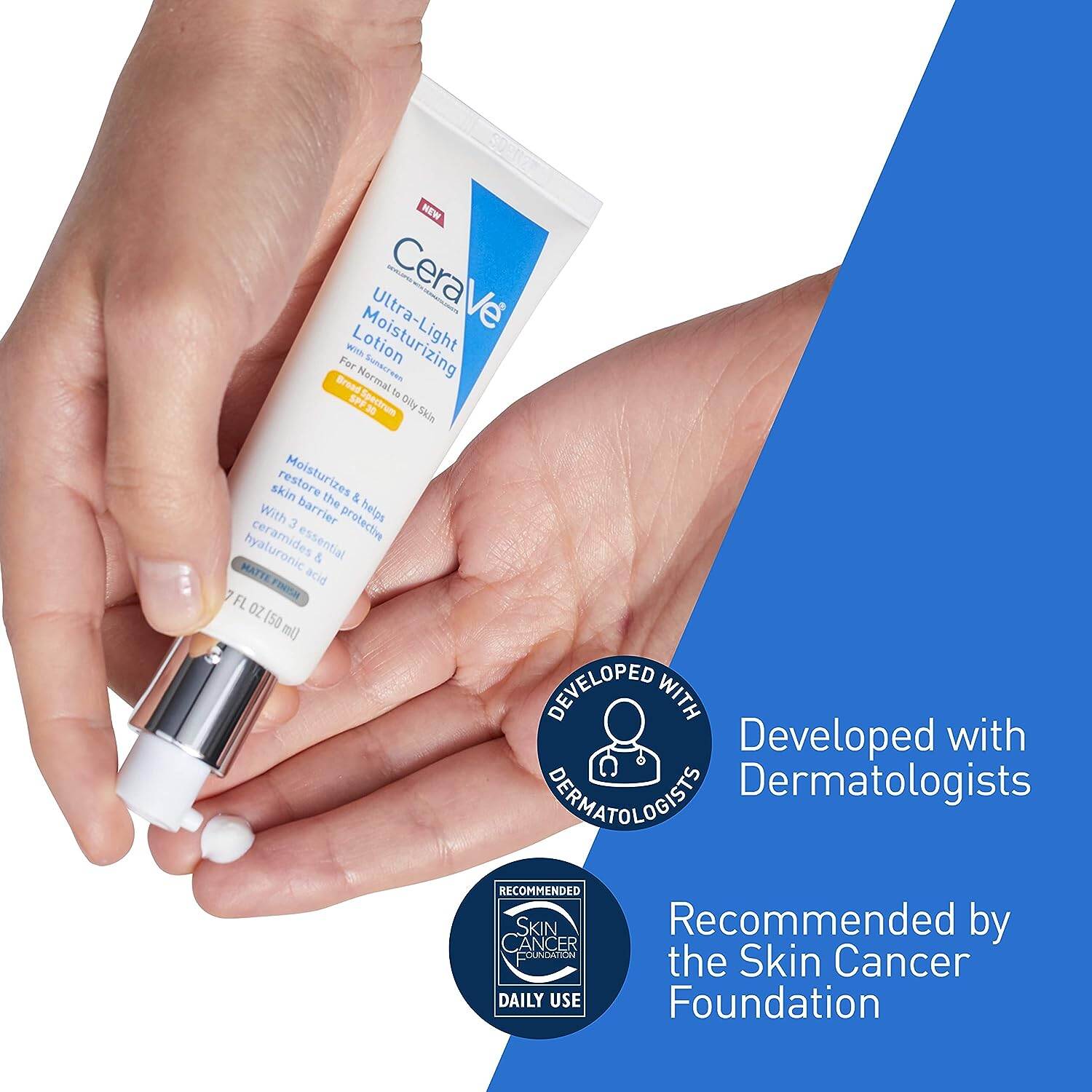 CeraVe Ultra-Light Moisturizing Lotion with Sunscreen SPF 30 50ml
