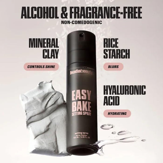 Huda Beauty Easy Bake Setting Spray 100ml - Made in Italy