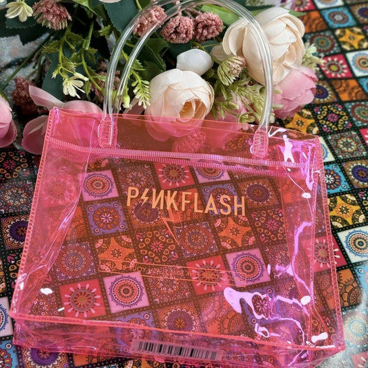 PINKFLASH Transparent Makeup Bag (18cm × 5.5cm × 14cm)