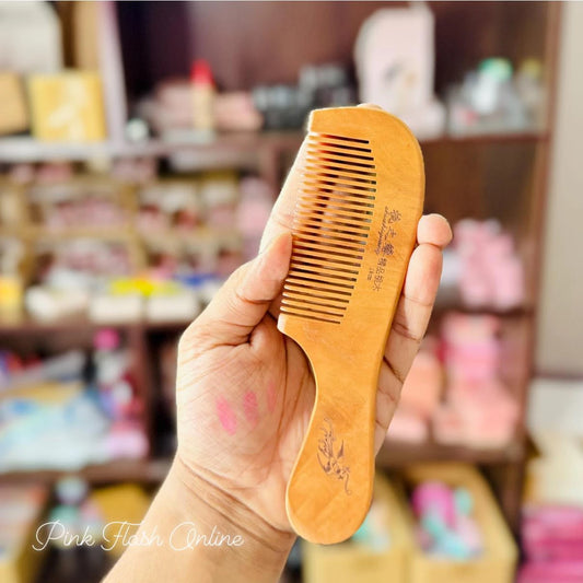 Wooden Comb with Handle
