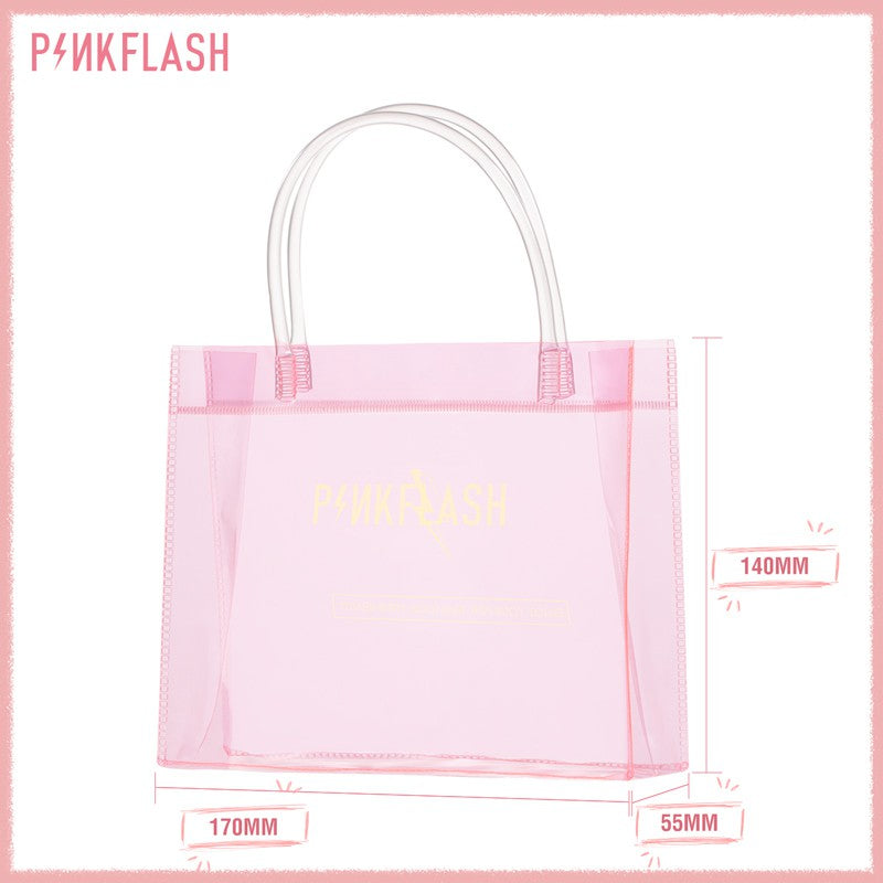 PINKFLASH Transparent Makeup Bag (18cm × 5.5cm × 14cm)