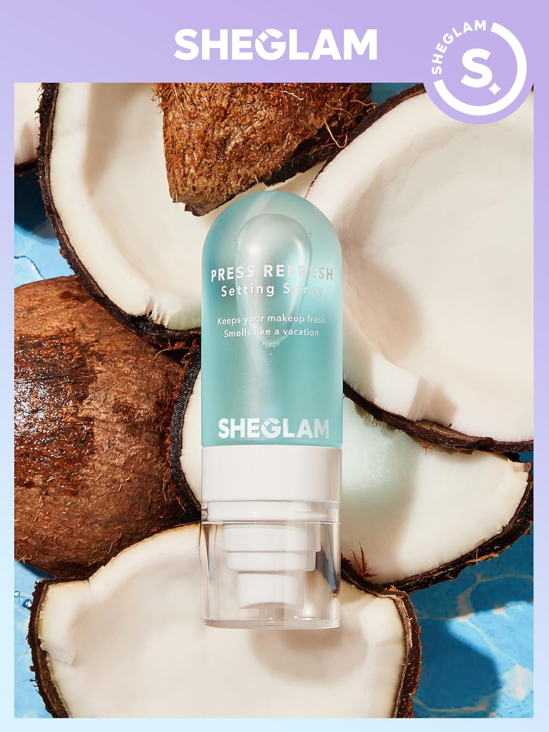 SHEGLAM Press Refresh Setting Spray – Moisturising, Oil Control, Long-Lasting – 55ml